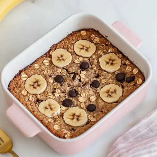 Banana Bread Baked Oatmeal