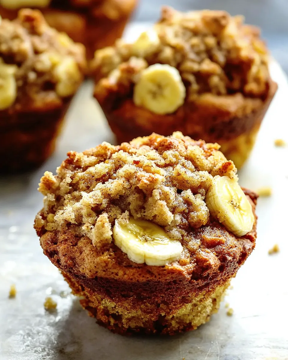 Banana Bread Streusel Muffins