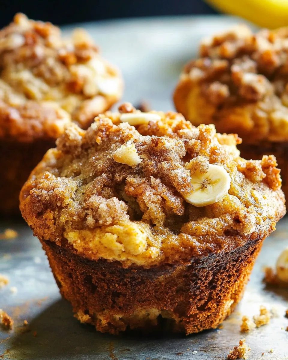 Banana Bread Streusel Muffins