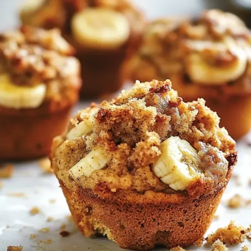 Banana Bread Streusel Muffins