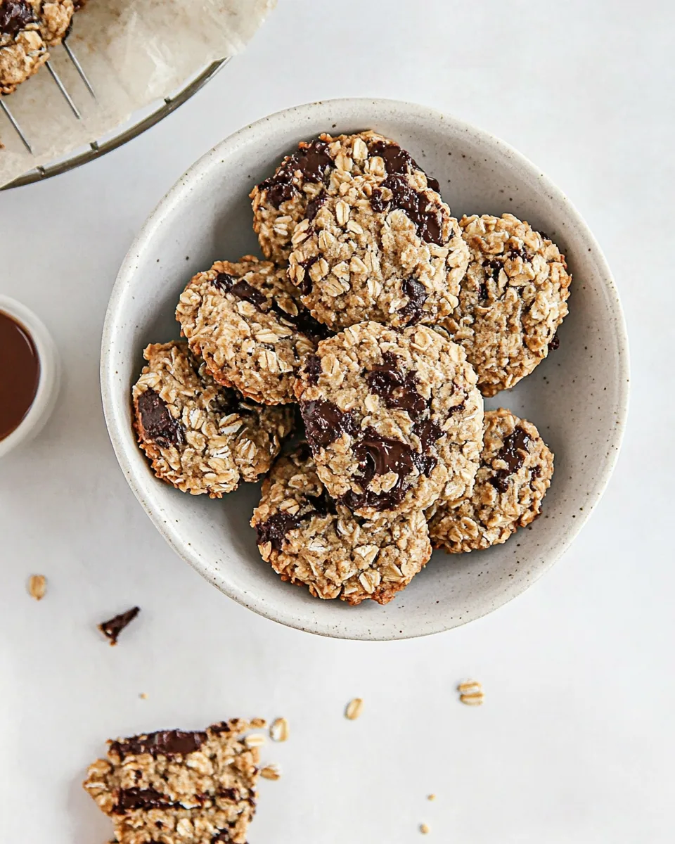 Banana Peanut Butter Oatmeal Cookies