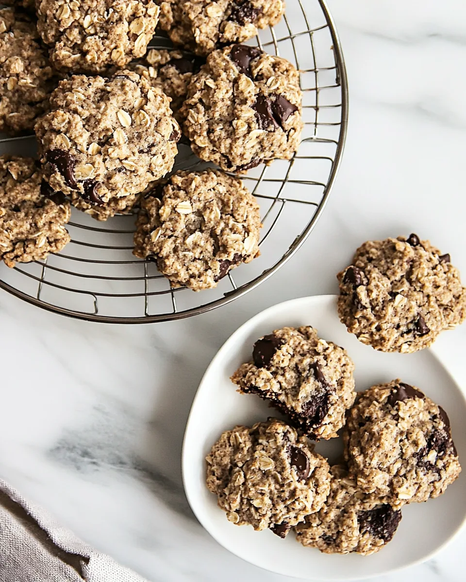 Banana Peanut Butter Oatmeal Cookies