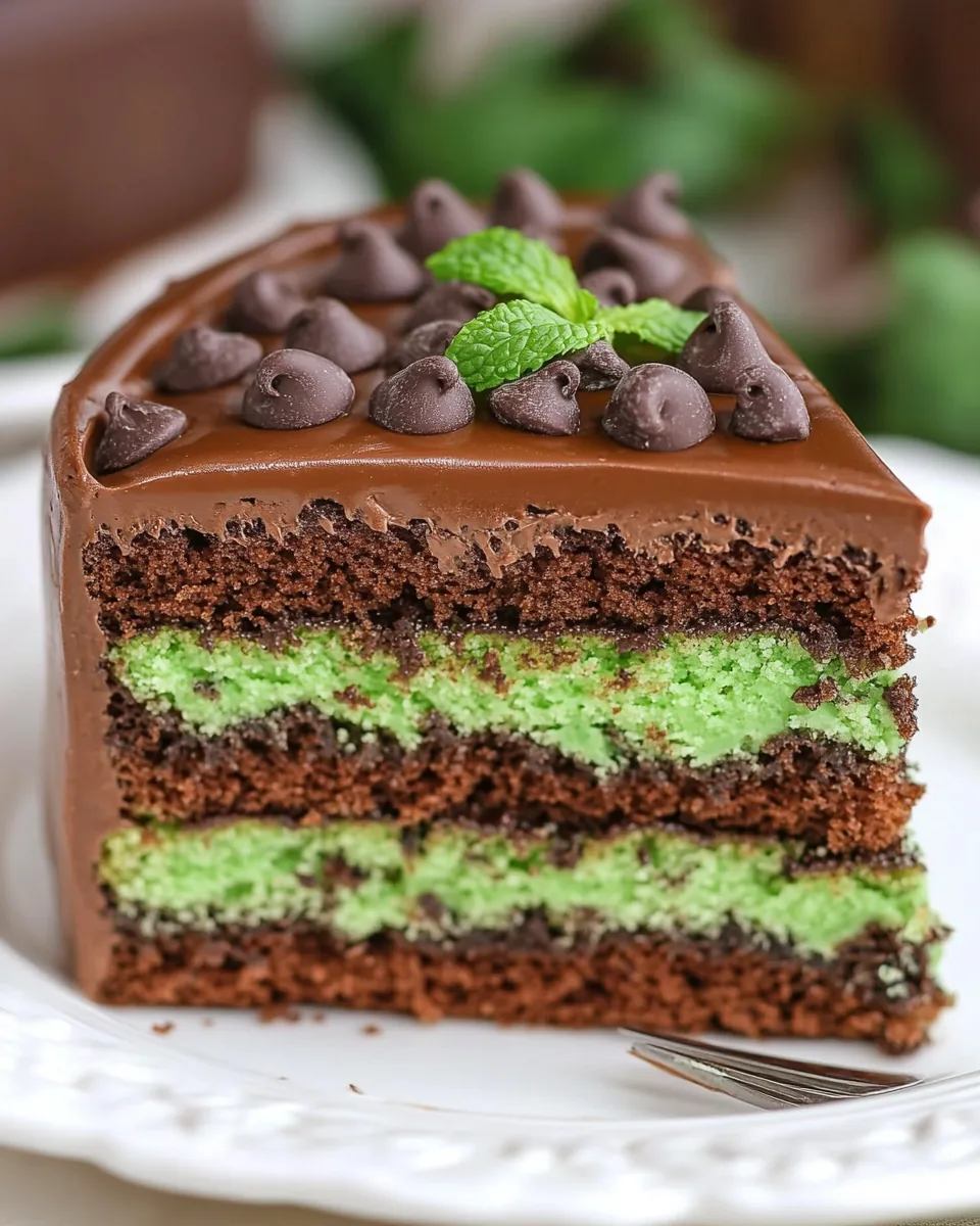 Mint Chocolate Chip Cake