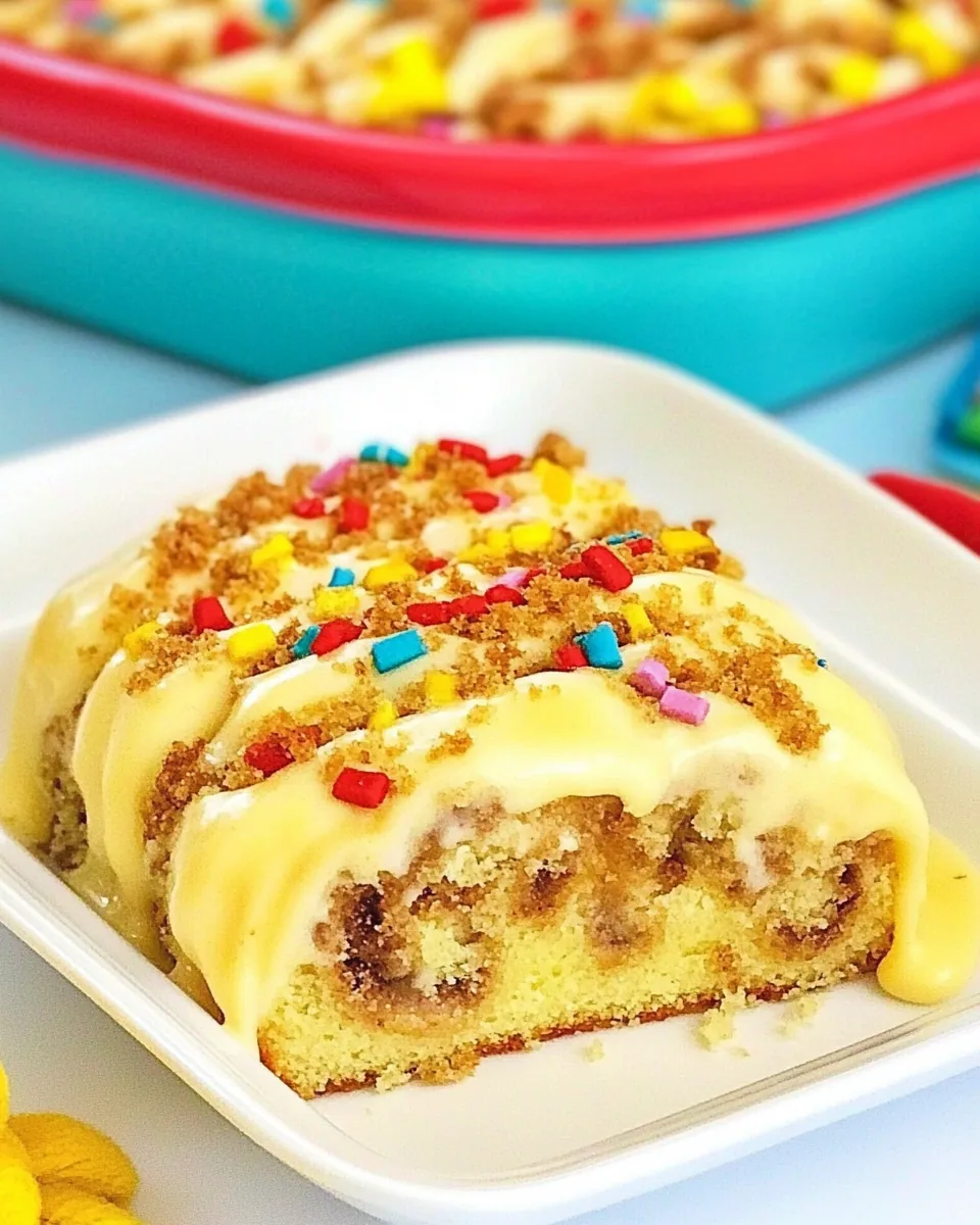Birthday Cake Cinnamon Rolls