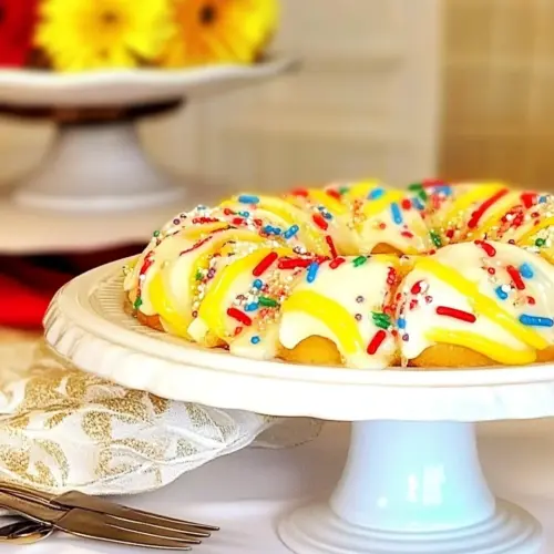 Birthday Cake Cinnamon Rolls