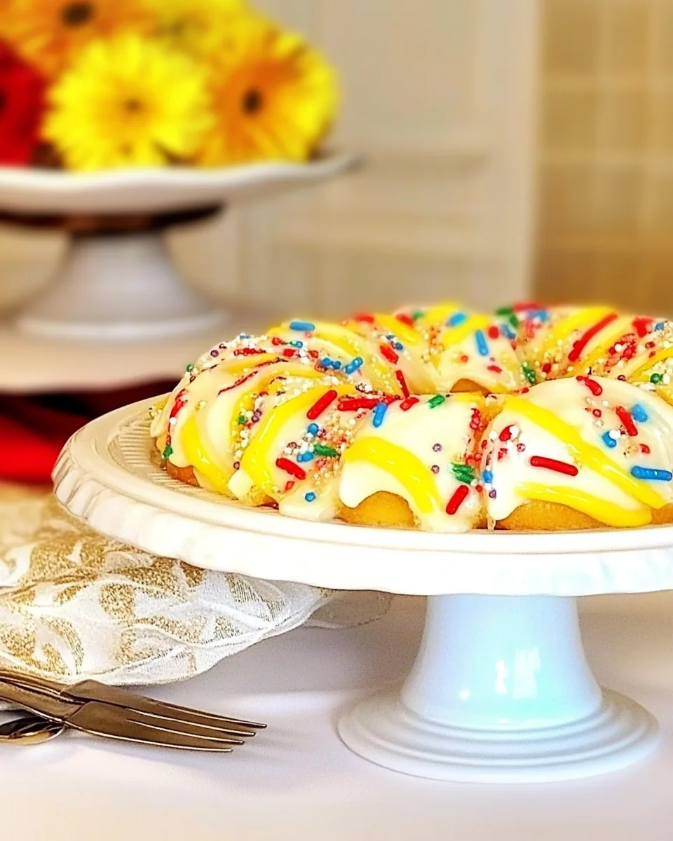 Birthday Cake Cinnamon Rolls