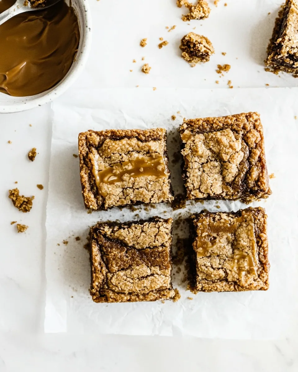 Biscoff Caramel Cookie Bars