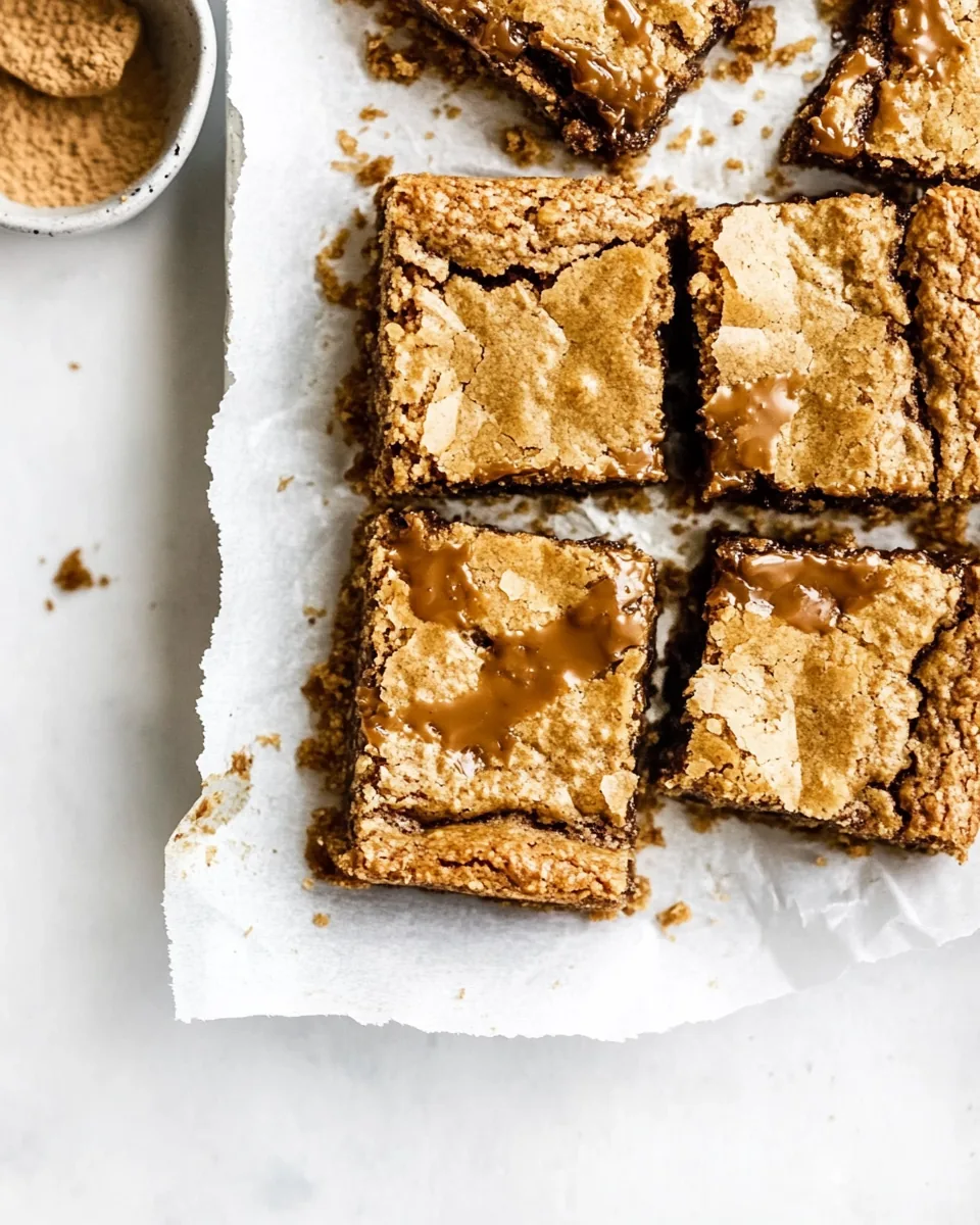 Biscoff Caramel Cookie Bars