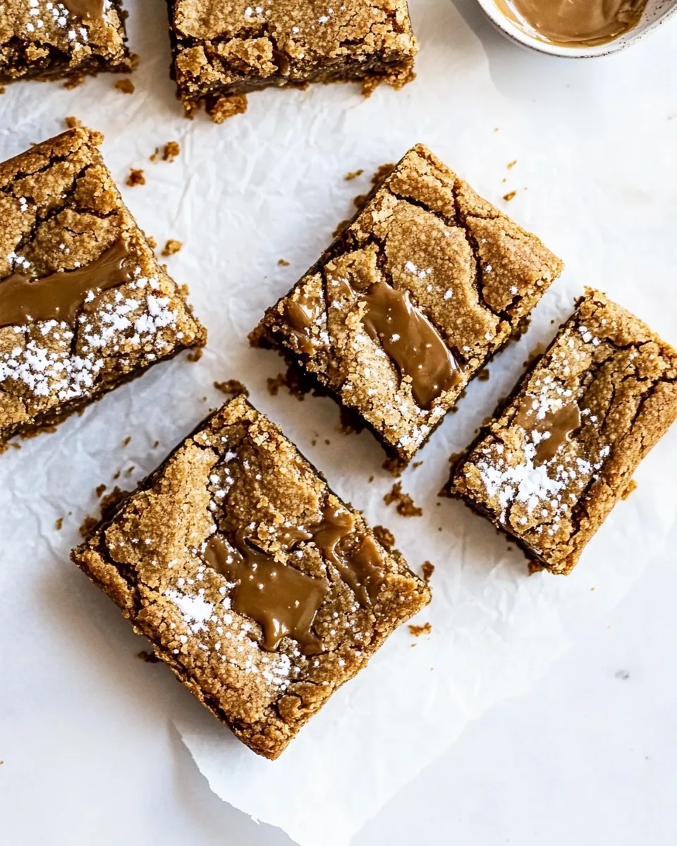 Biscoff Caramel Cookie Bars
