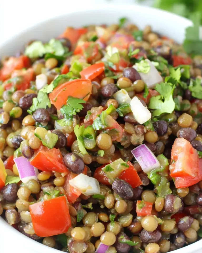 Black Bean Lentil Salad