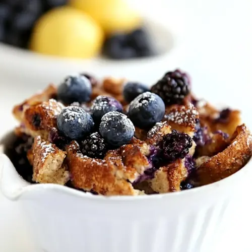 Blueberry Lemon French Toast Casserole