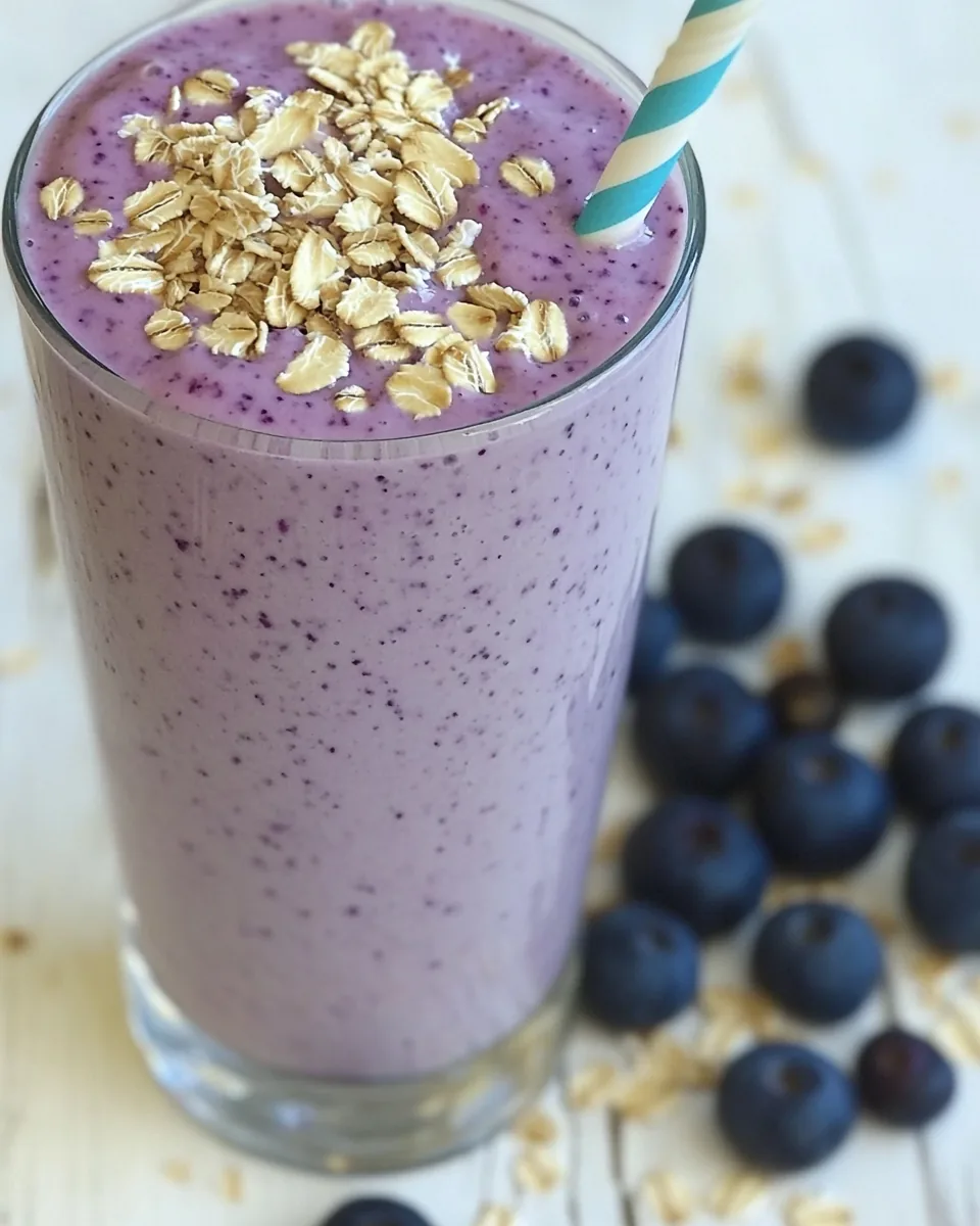 Blueberry Oatmeal Smoothie