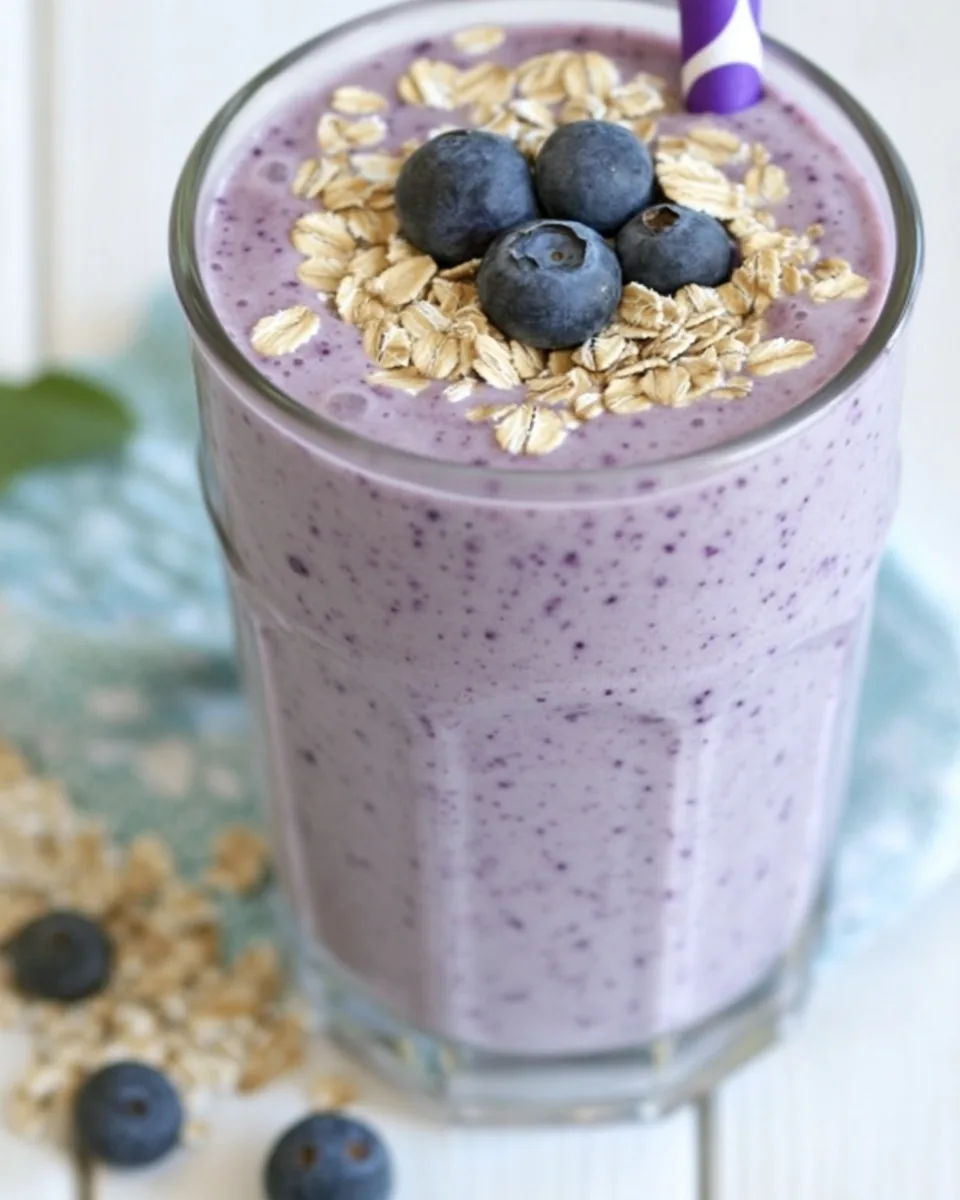 Blueberry Oatmeal Smoothie