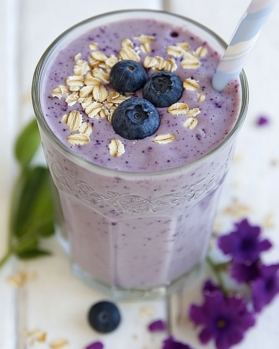 Blueberry Oatmeal Smoothie