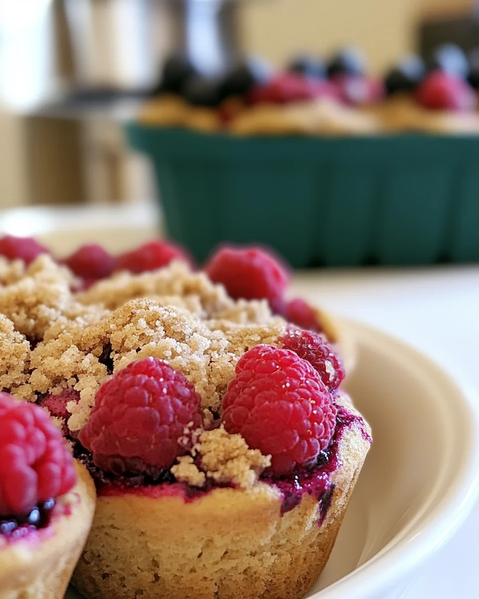 Blueberry Raspberry Muffins