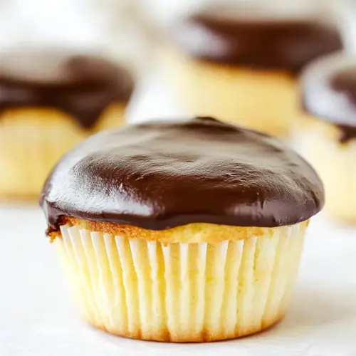 Boston Cream Cupcakes