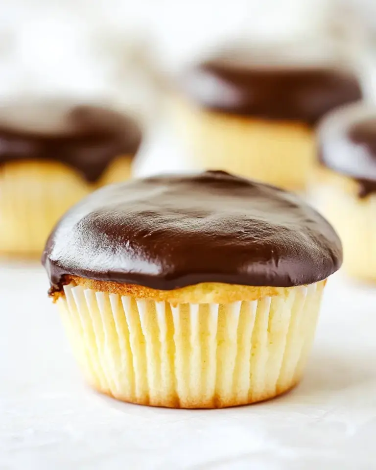Boston Cream Cupcakes