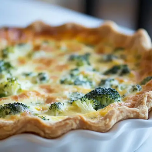 Broccoli Garlic Quiche