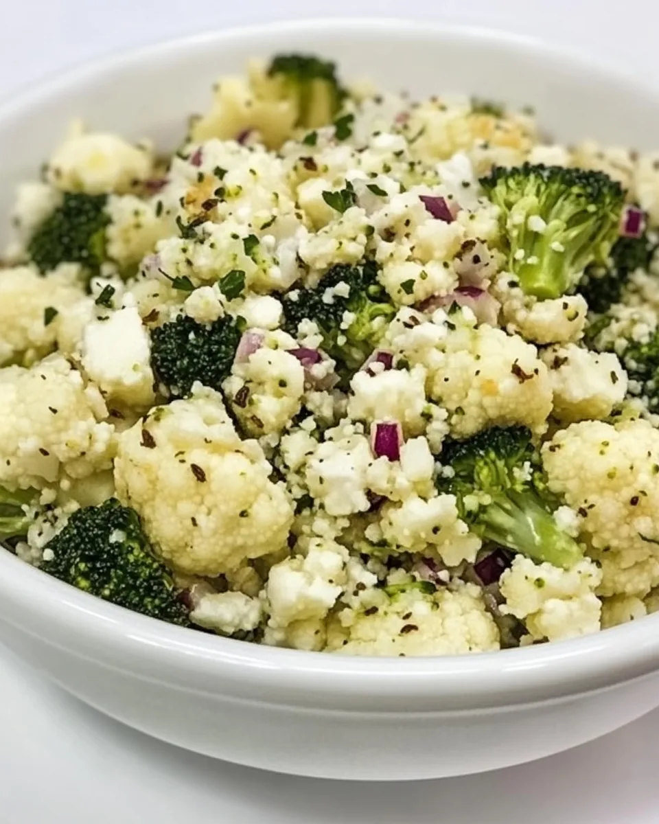 Broccoli and Cauliflower Salad