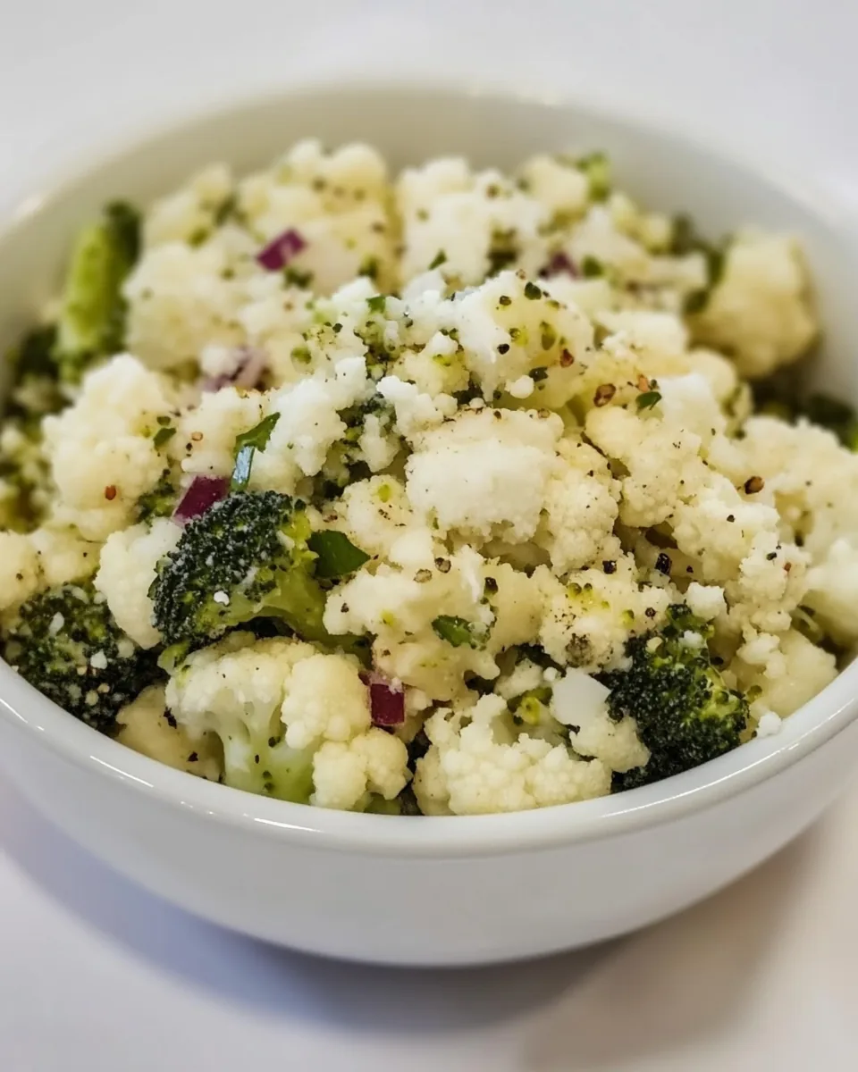 Broccoli and Cauliflower Salad