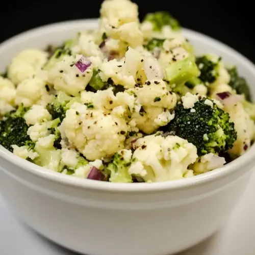 Broccoli and Cauliflower Salad