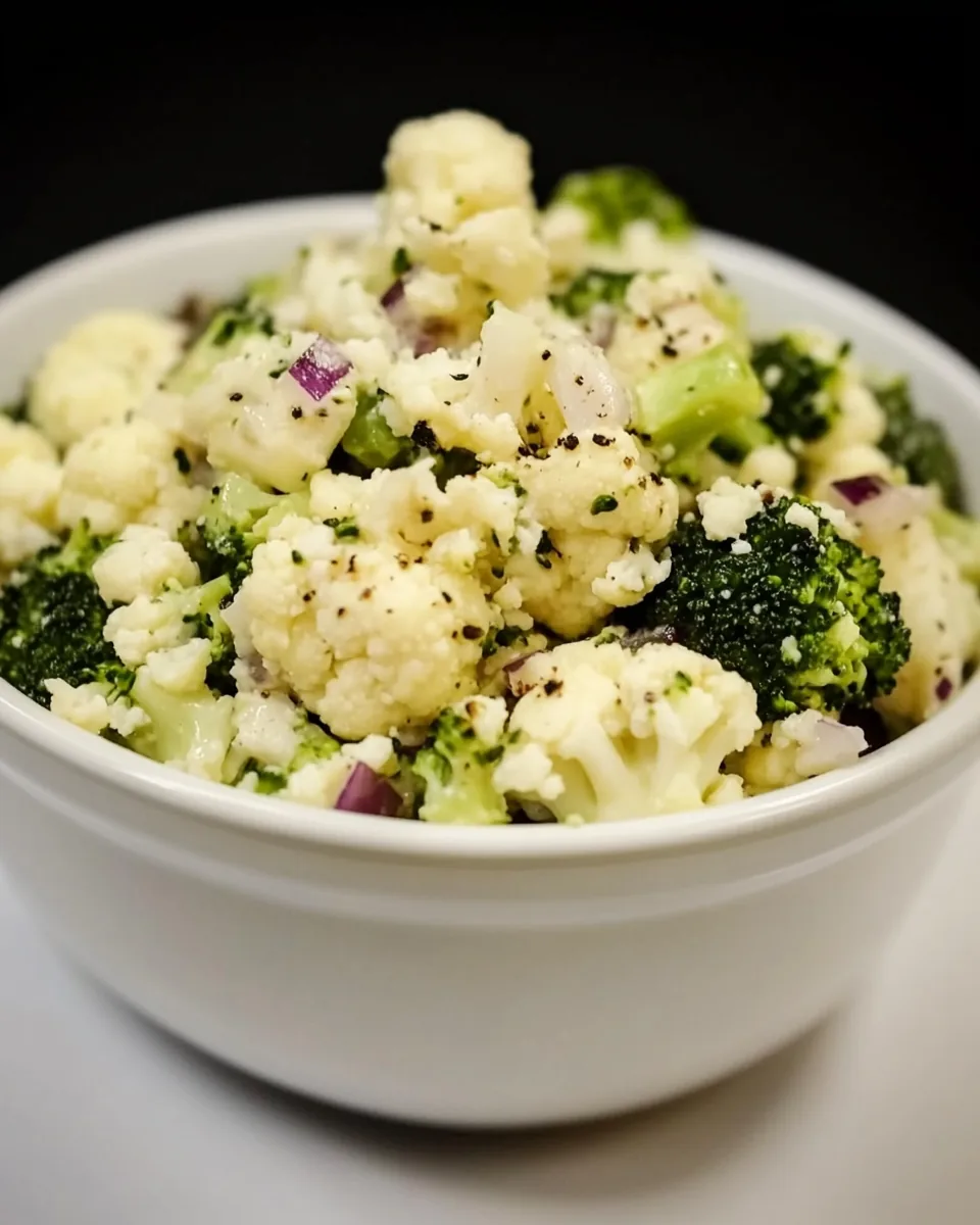 Broccoli and Cauliflower Salad