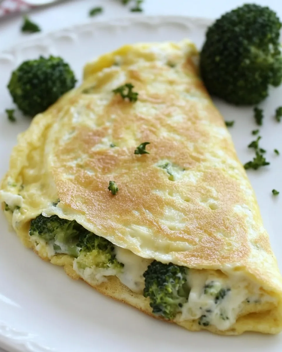 Broccoli and Cheese Omelet