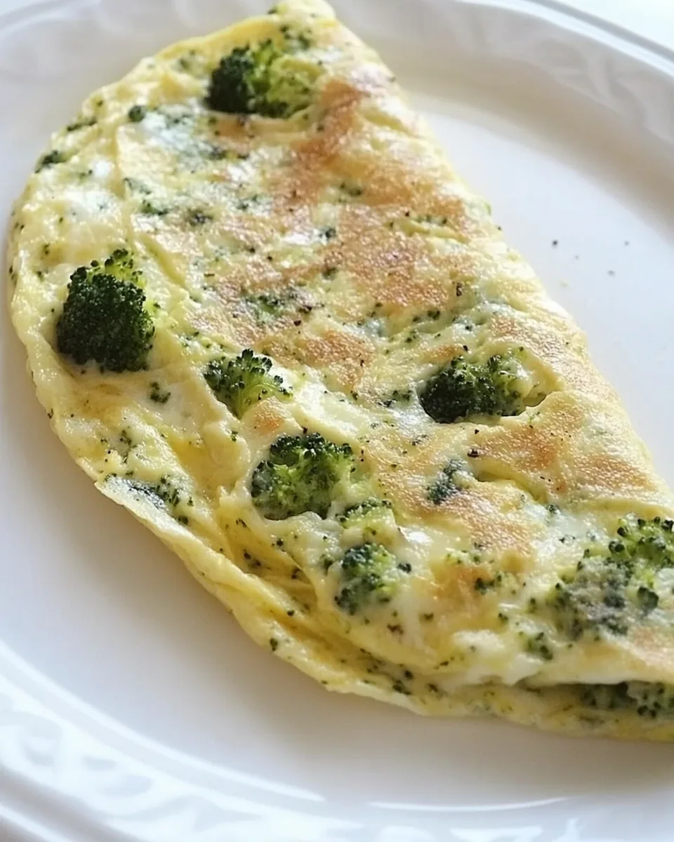 Broccoli and Cheese Omelet