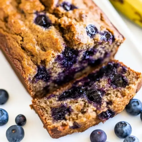Brown Sugar Blueberry Banana Bread