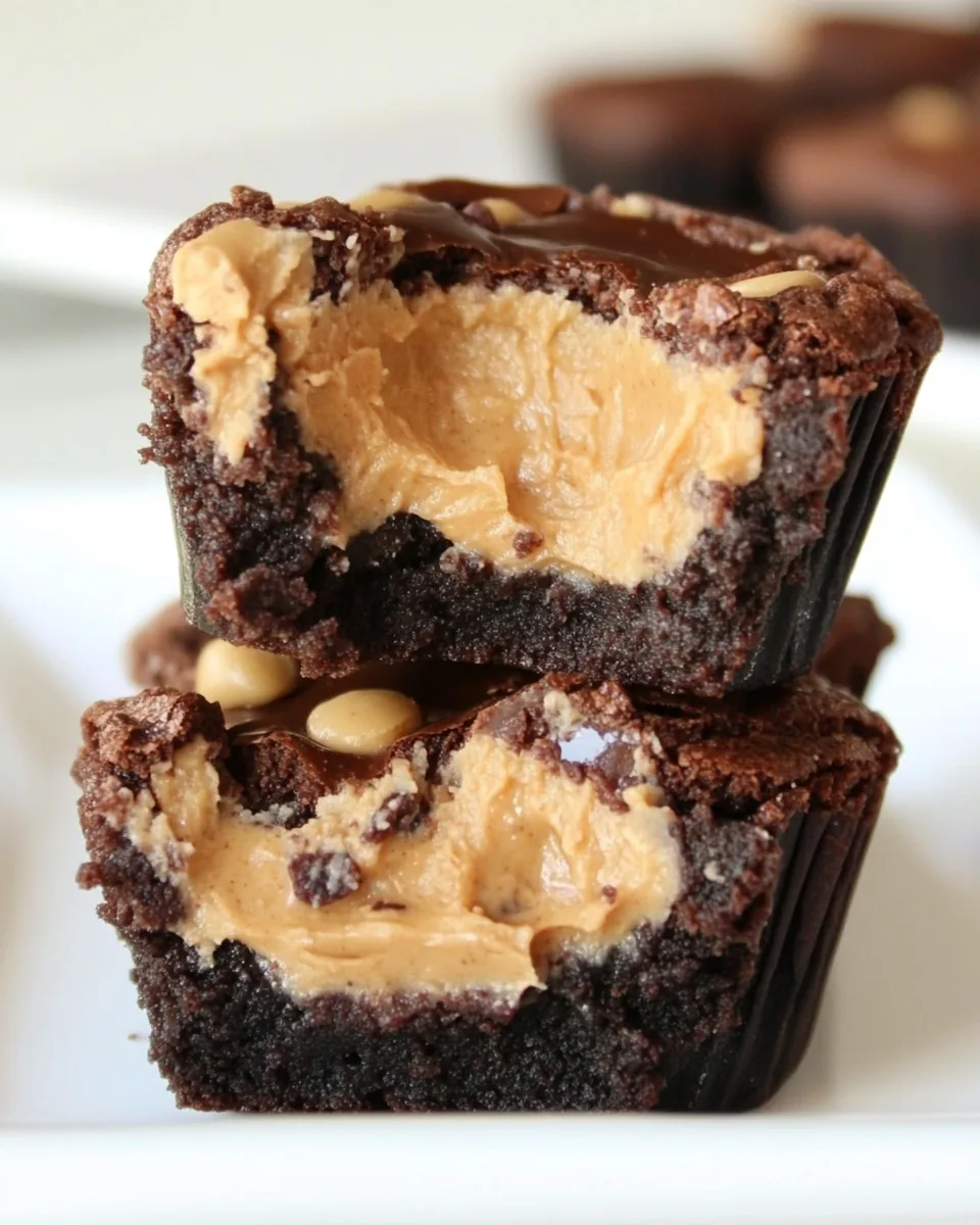 Brownie Peanut Butter Cups