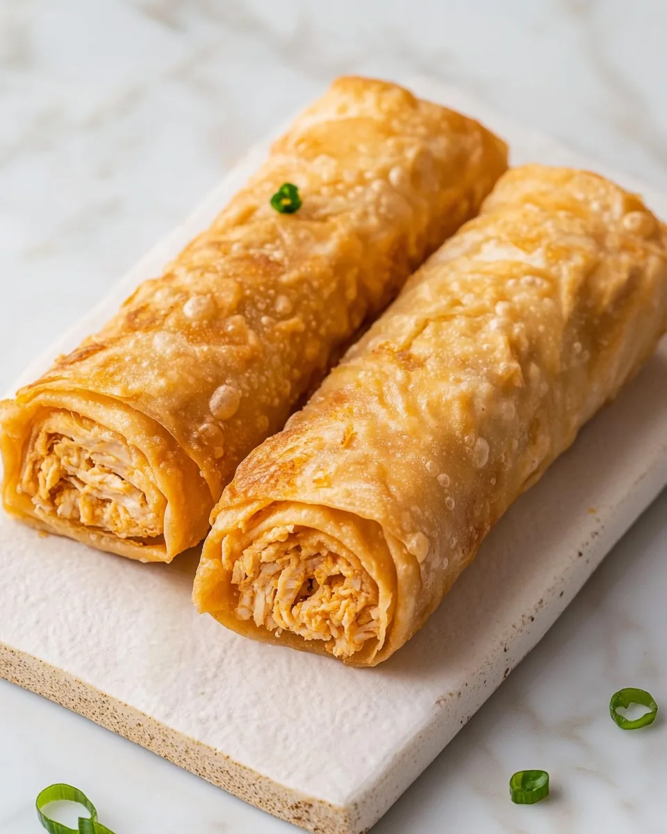 Buffalo Chicken Egg Rolls
