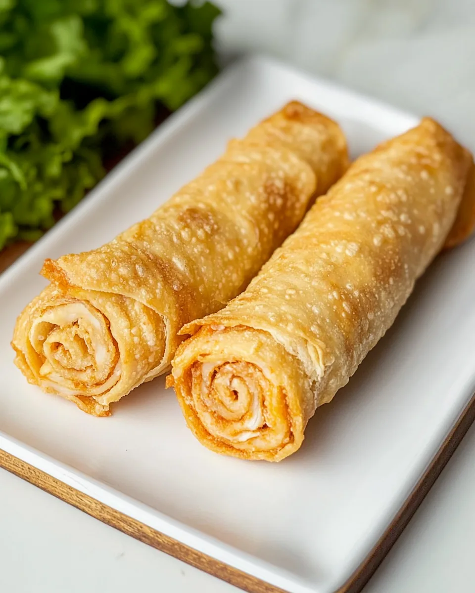Buffalo Chicken Egg Rolls