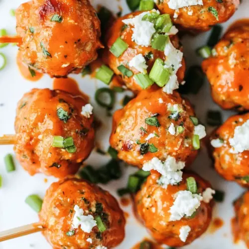 Buffalo Chicken Meatballs