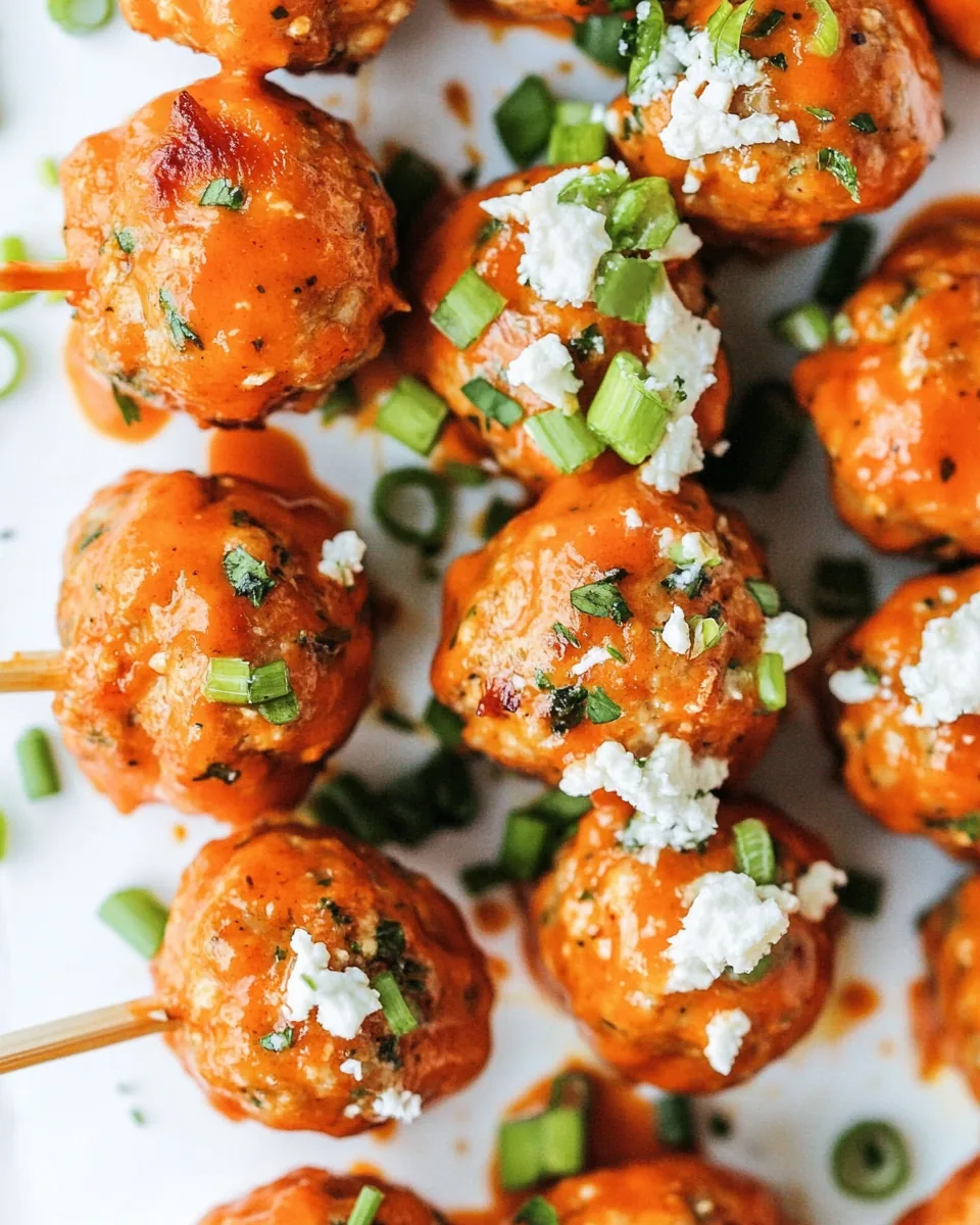 Buffalo Chicken Meatballs