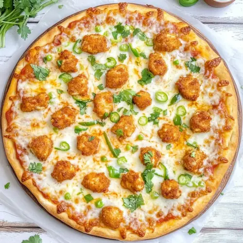 Buffalo Ranch Chicken Pizza