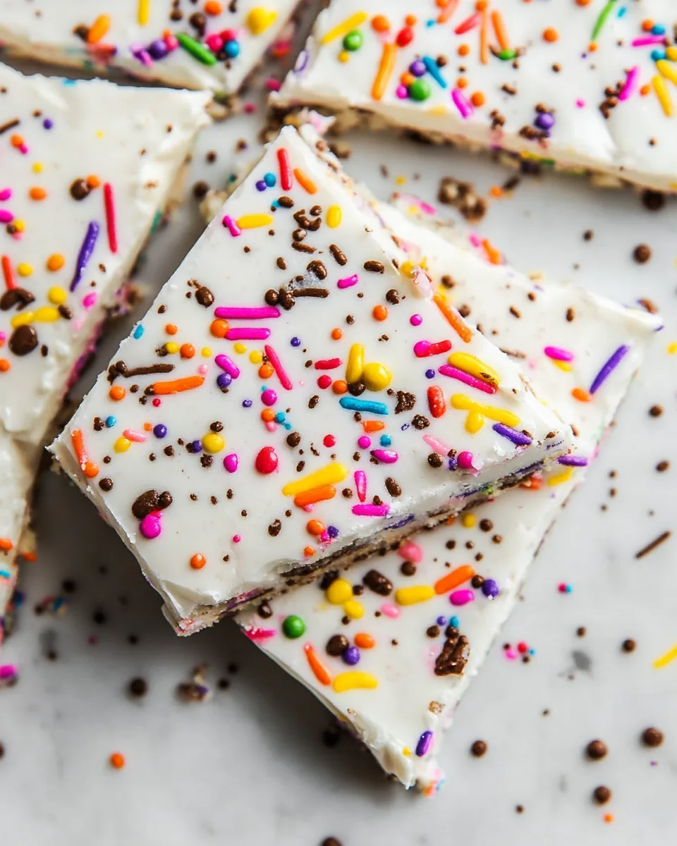 Cake Batter Bark