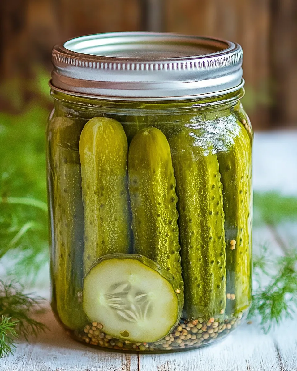 Canned Dill Pickle Recipe