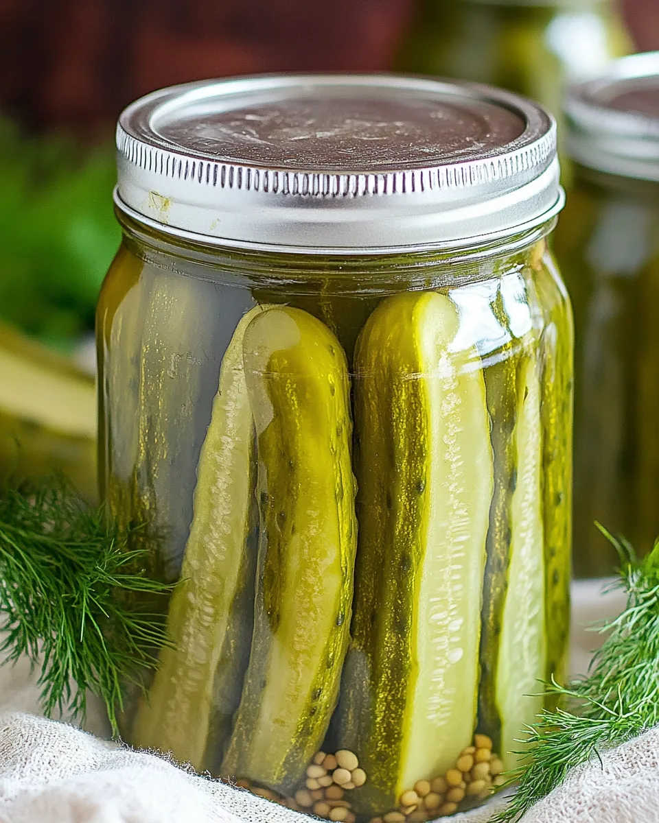 Canned Dill Pickle Recipe