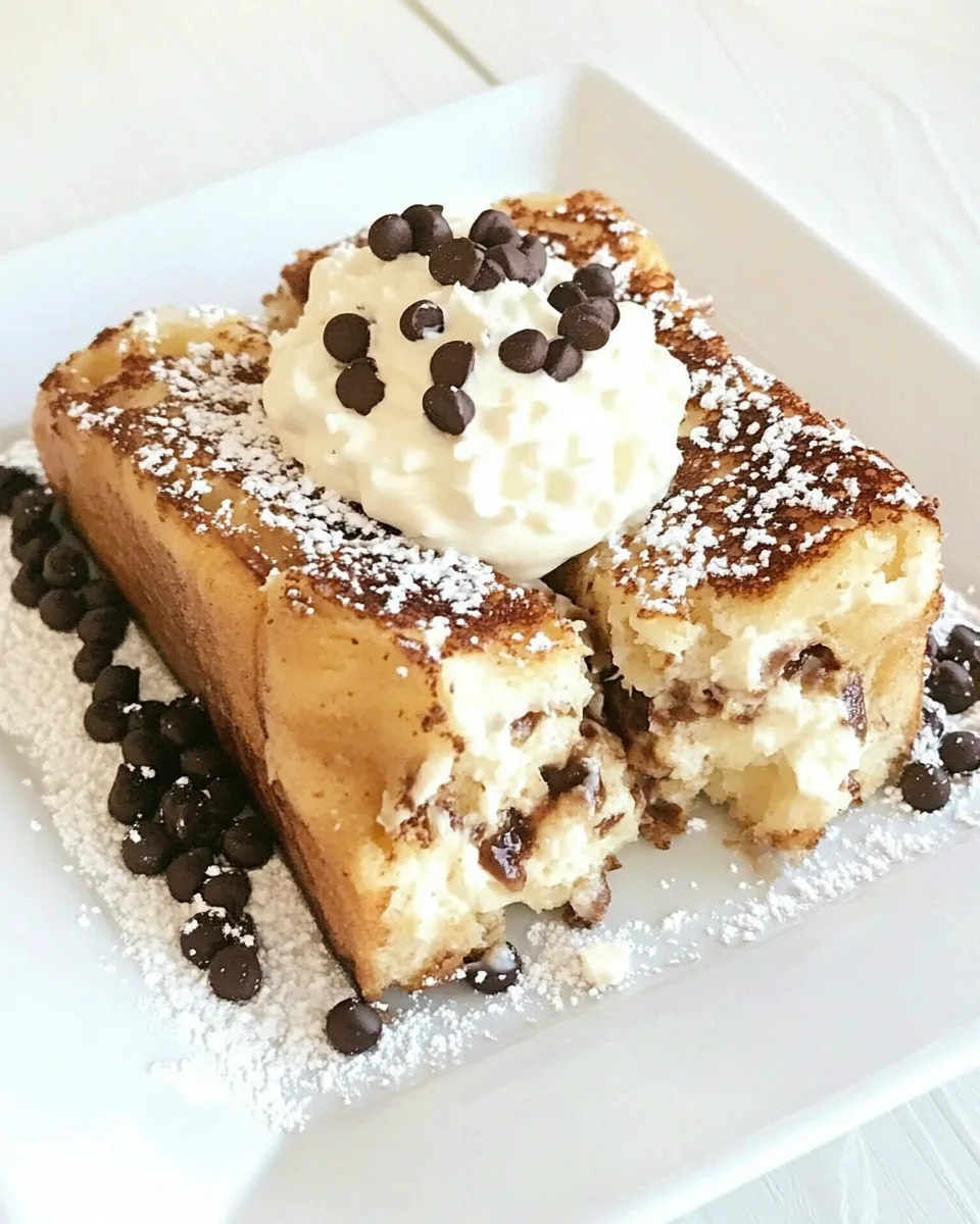 Cannoli Stuffed French Toast