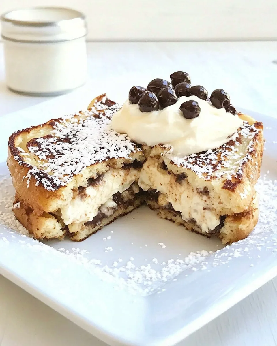 Cannoli Stuffed French Toast