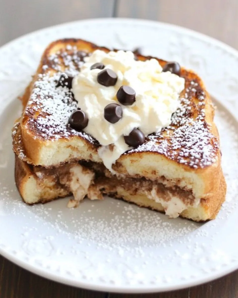 Cannoli Stuffed French Toast