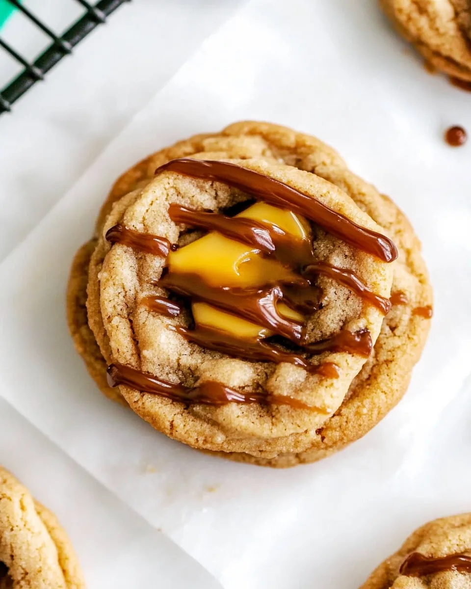 Caramel Stuffed Cookies