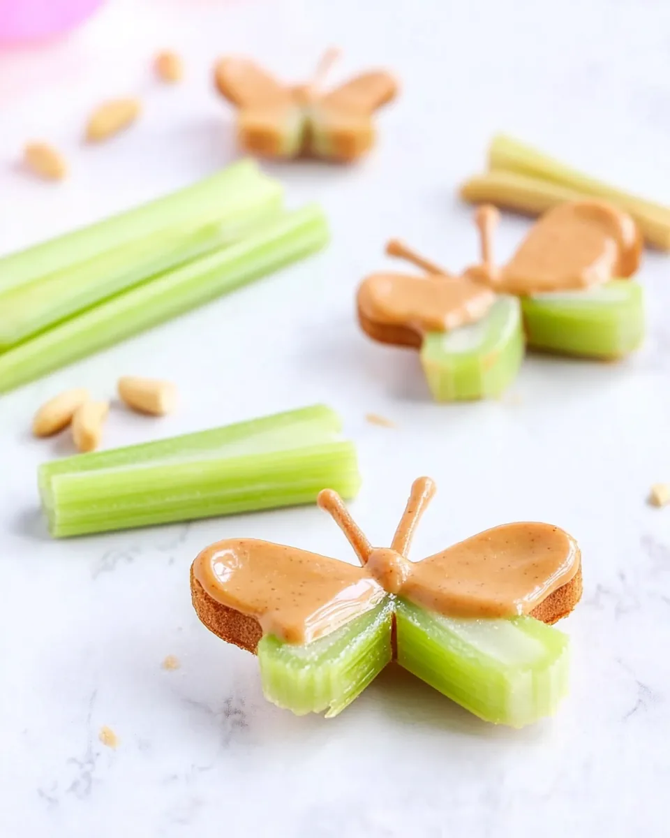 Celery and Peanut Butter Butterflies