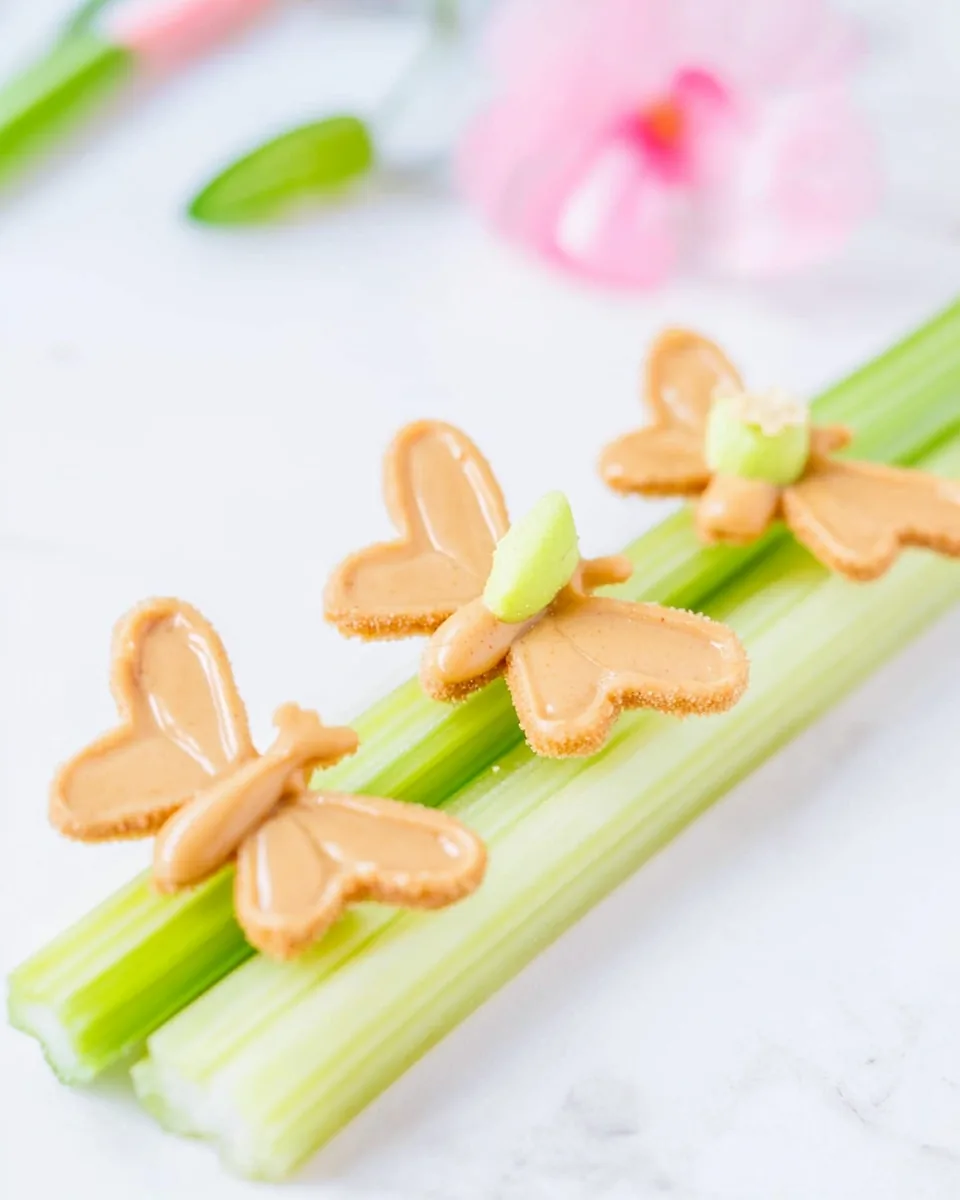 Celery and Peanut Butter Butterflies