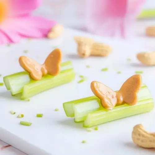 Celery and Peanut Butter Butterflies