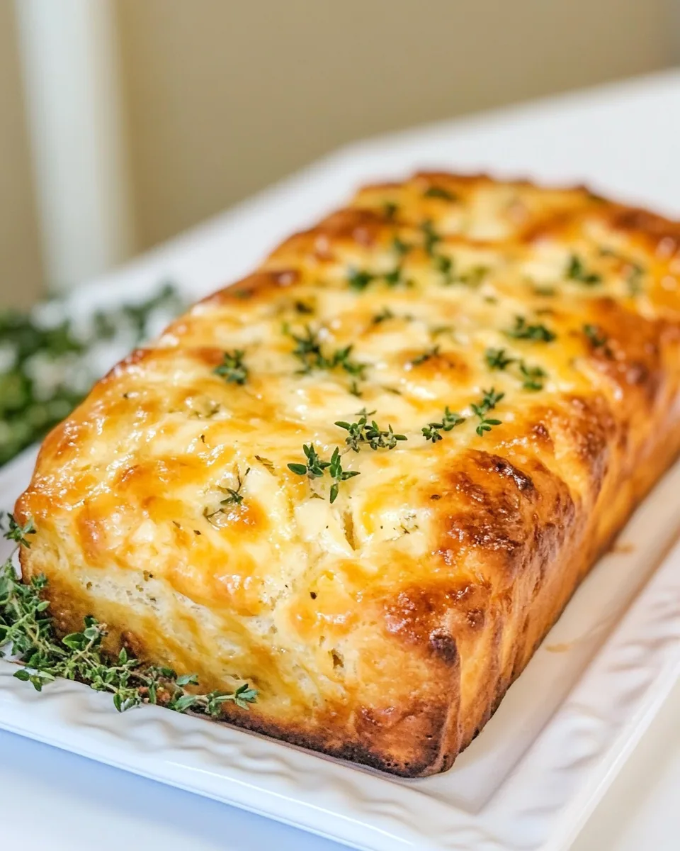 Cheddar Olive Thyme Bread