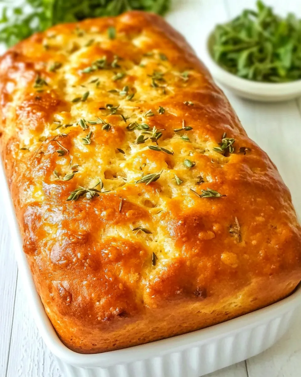 Cheddar Olive Thyme Bread