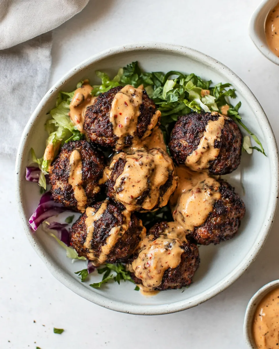 Cheeseburger Meatballs