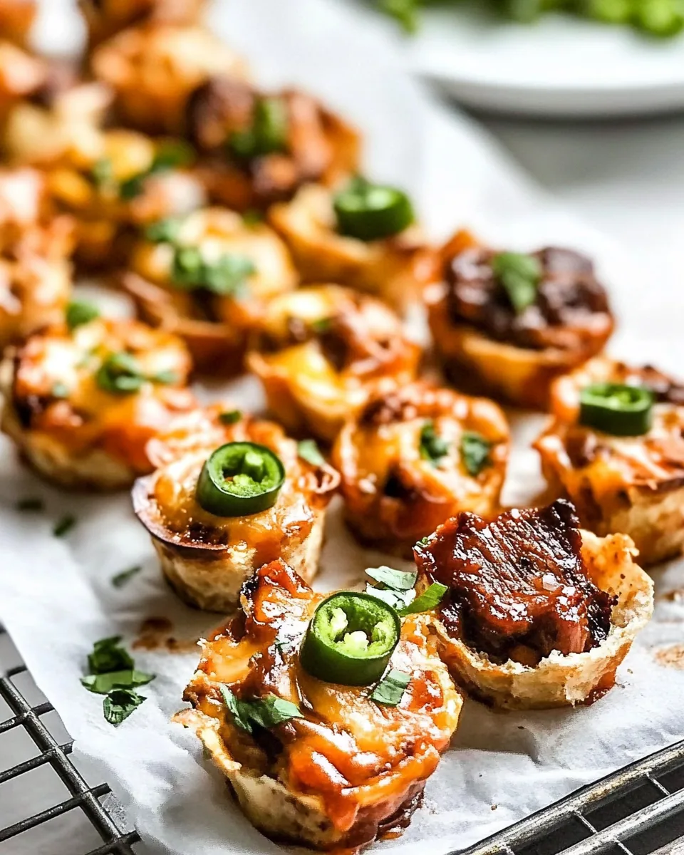 Cheesy BBQ Brisket Bites