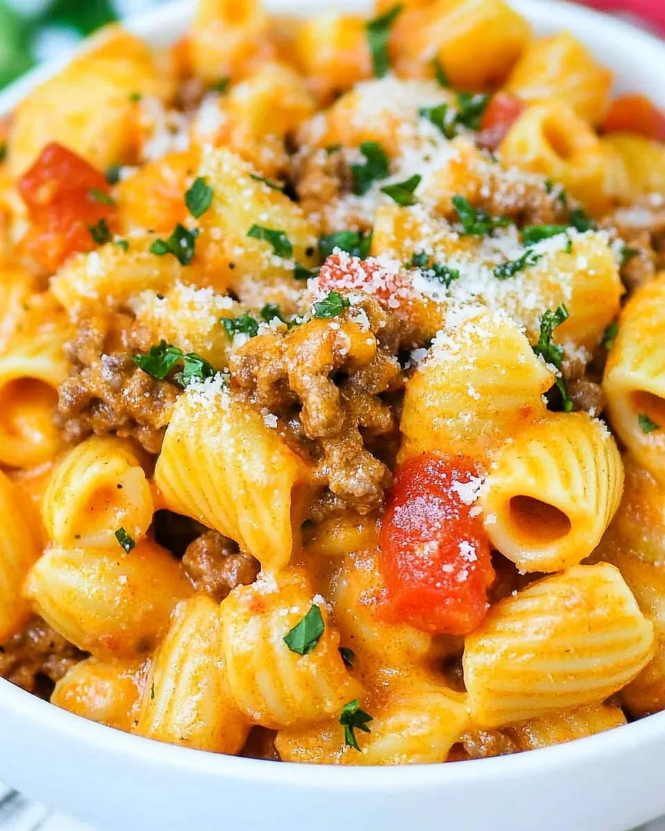 Cheesy Instant Pot Taco Pasta
